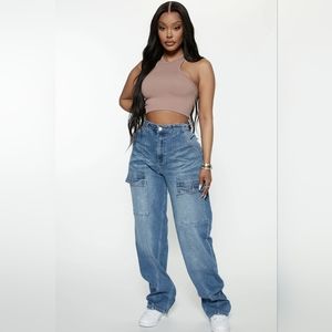 Slouchy baggy cargo jeans 🔥